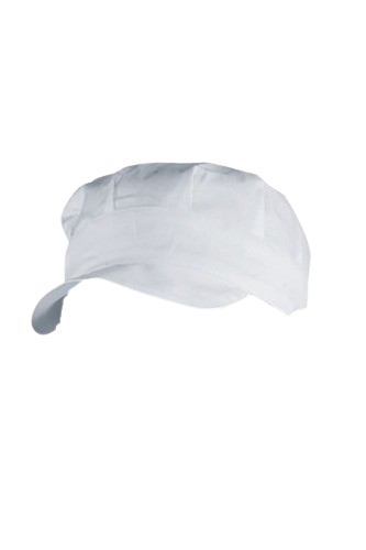 BERRETTO VISIERA STOFFA: cappello da banconiere alimentari accessorio indispensabile per la divisa di...